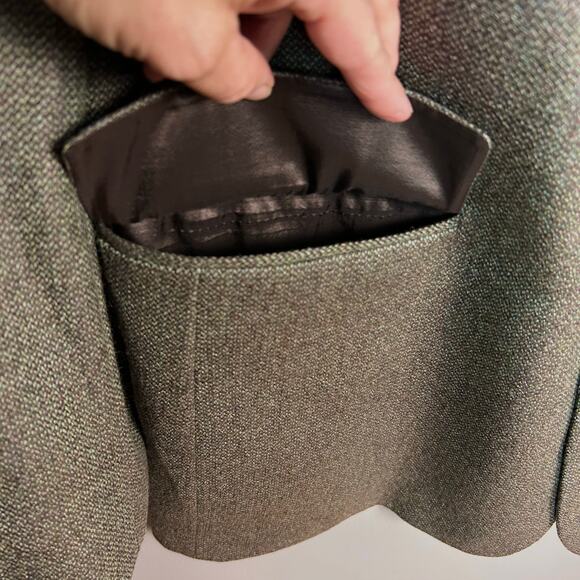 Brooks Brothers sport coat Men's 47 R tweed preppy brown green wool EXCELLENT - Picture 4 of 12